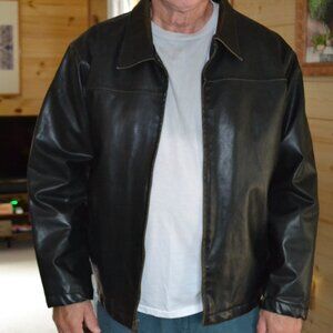 Mens vintage Arizona faux leather jacket